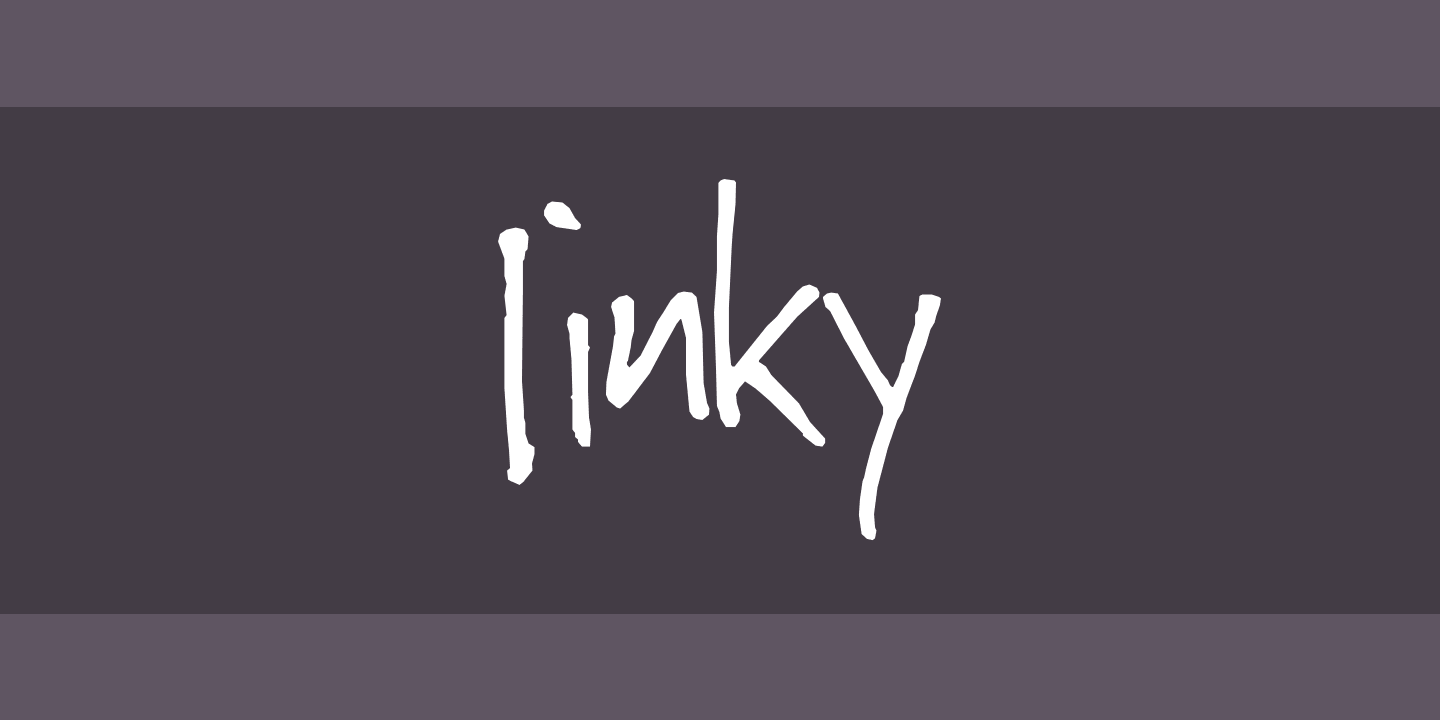 Jinky Font preview